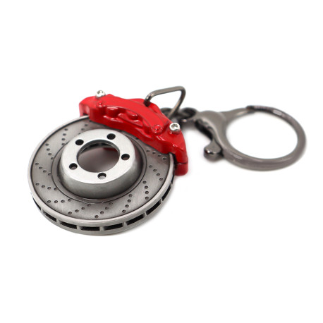 keychains Disc brake metal keychain - silver/red | races-shop.com