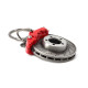 keychains Disc brake metal keychain - silver/red | races-shop.com