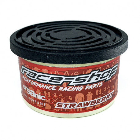 Vôňa do auta RACES Car air freshener can RACES ORGANICS, Strawberry | races-shop.com