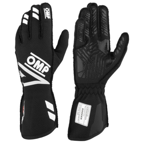 Gloves FIA race gloves OMP ONE EVO FX (external stitching), black | races-shop.com