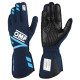 Gloves FIA race gloves OMP ONE EVO FX (external stitching), blue/cyan | races-shop.com