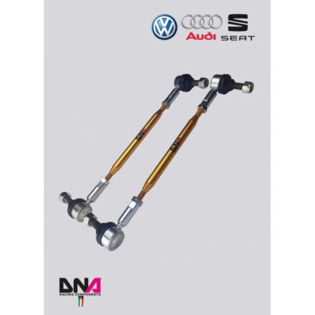 Accessories DNA RACING front adjustable front sway bar tie rods "PRO STREET" kit for VW GOLF VI (2008-2012) | races-shop.com