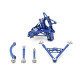 Adjustable arms WISEFAB rear knuckle kit for Nissan S14/S15 | races-shop.com