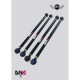 Mini DNA RACING rear adjustable camber & toe suspension tie rods kit for MINI R55-R56-R57 COOPER INCL. (DAL 2007 AL 2013) | races-shop.com