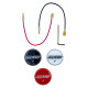 steering wheels 3 spoke steering wheel RACES Spirit, 350mm, leatherette, 30mm offset, black | races-shop.com
