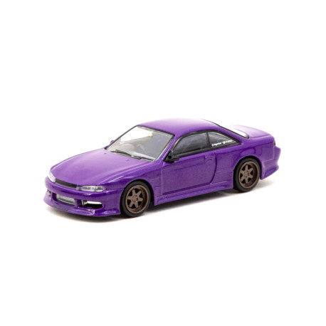 Car models TARMAC WORKS model car Nissan Silvia S14 Vertex | Purple Metallic | races-shop.com