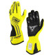 Race gloves OMP ONE EVO X my2024 with FIA homologation (external stitching) fluo yellow