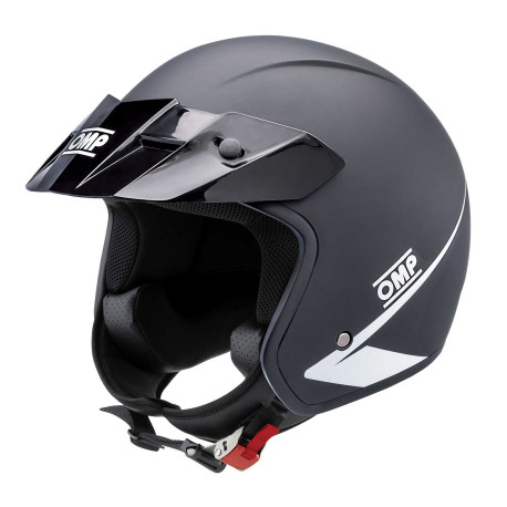 Open face helmets ECE open-face race helmet OMP Star, black | races-shop.com