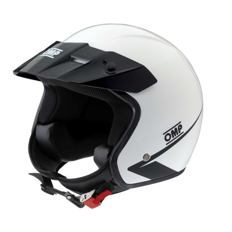 Open face helmets ECE open-face race helmet OMP Star, white | races-shop.com