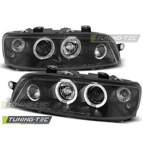 Lighting FIAT PUNTO 2 10.99-06.03 ANGEL EYES BLACK | races-shop.com