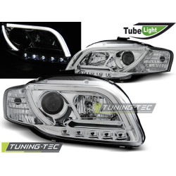 HEADLIGHTS TUBE LIGHT CHROME fits AUDI A4 B7 11.04-03.08