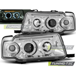HEADLIGHTS ANGEL EYES CHROME fits AUDI 80 B4 09.91-04.96