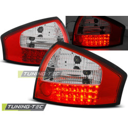 LED TAIL LIGHTS RED WHITE fits AUDI A6 05.97-05.04