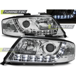 HEADLIGHTS DAYLIGHT CHROME fits AUDI A6 06.01-05.04