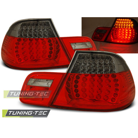 Lighting LED TAIL LIGHTS RED SMOKE fits BMW E46 04.99-03.03 CABRIO | races-shop.com