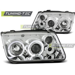 HEADLIGHTS ANGEL EYES CHROME fits VW BORA 09.98-07.05