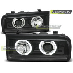 HEADLIGHTS ANGEL EYES BLACK fits VW CORRADO 88-95