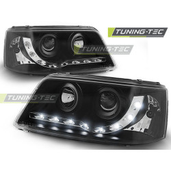HEADLIGHTS DAYLIGHT BLACK fits VW T5 04.03-08.09