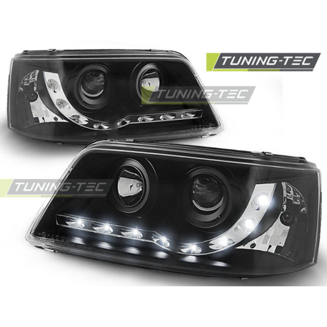 Lighting HEADLIGHTS DAYLIGHT BLACK fits VW T5 04.03-08.09 | races-shop.com