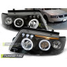 HEADLIGHTS ANGEL EYES BLACK fits VW PASSAT B5 3B 11.96-08.00
