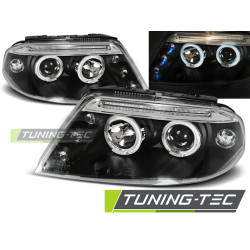 HEADLIGHTS ANGEL EYES BLACK fits VW PASSAT 3BG 09.00-03.05