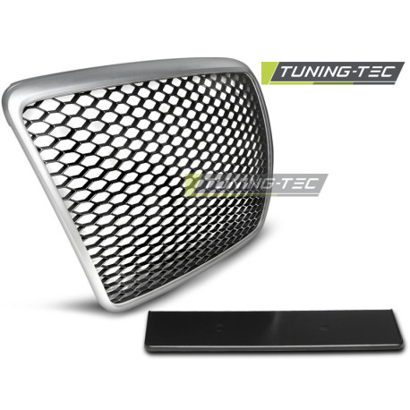 Body kit and visual accessories GRILLE SPORT SILVER fits AUDI A6 C6 09-11 | races-shop.com