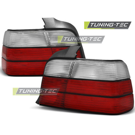 Lighting TAIL LIGHTS SPORT LOOK RED WHITE fits BMW E36 12.90-08.99 SEDAN | races-shop.com