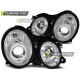 Lighting HEADLIGHTS ANGEL EYES CHROME fits MERCEDES W208 CLK 03.97-04.02 | races-shop.com
