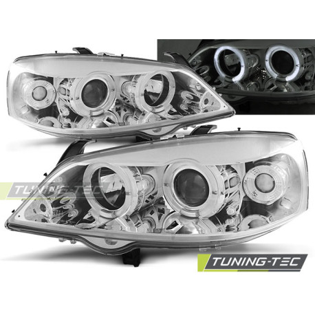 Lighting OPEL ASTRA G 09.97-02.04 ANGEL EYES CHROME | races-shop.com