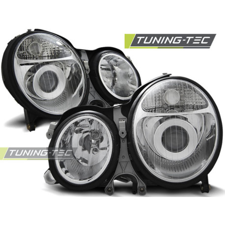 Lighting HEADLIGHTS CHROME fits MERCEDES W210 E-KLASA 06.99-03.02 | races-shop.com