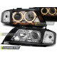 Lighting HEADLIGHTS ANGEL EYES BLACK fits AUDI A6 05.97-09.99 | races-shop.com
