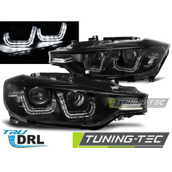 HEADLIGHTS U-LED LIGHT BLACK fits BMW F30/F31 10.11 - 05.15