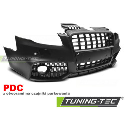 FRONT BUMPER SPORT BLACK PDC fits AUDI A4 04-08