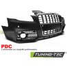 FRONT BUMPER SPORT CHROME BLACK PDC fits AUDI A4 04-08