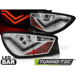LED BAR TAIL LIGHTS CHROME fits SEAT IBIZA 6J 3D 06.08-12