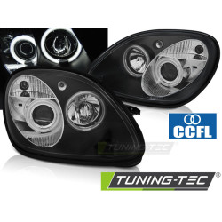 HEADLIGHTS ANGEL EYES CCFL BLACK fits MERCEDES R170 SLK 04.96-04
