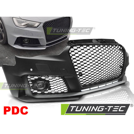 Body kit and visual accessories FRONT BUMPER SPORT GLOSSY BLACK PDC fits AUDI A3 12-16 | races-shop.com