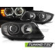 Lighting HEADLIGHTS ANGEL EYES LED INDICATOR BLACK fits BMW E90/E91 03.05-11 | races-shop.com