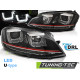 Lighting HEADLIGHTS U-LED LIGHT DRL BLACK RED LINE fits VW GOLF 7 11.12-17 | races-shop.com