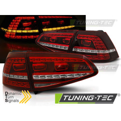 TUNING-TEC LED tail lights (Sport, SEQ) for VW GOLF 7 13-17, red-white