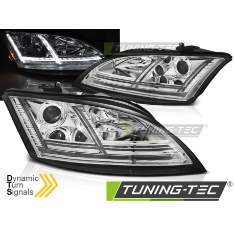 Lighting HEADLIGHTS LED CHROME SEQ fits AUDI TT 06-10 8J | races-shop.com