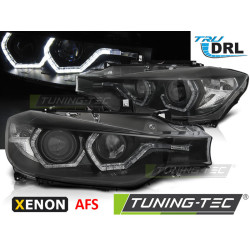 XENON HEADLIGHTS ANGEL EYES LED DRL BLACK AFS fits BMW F30/F31 10.11 - 05.15