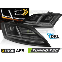 XENON HEADLIGHTS LED DRL BLACK SEQ fits AUDI TT 10-14 8J with AFS