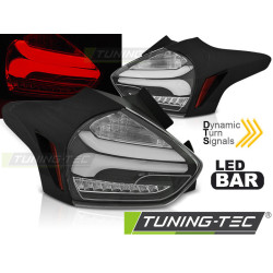 FORD FOCUS 3 15-18 HATCHBACK BLACK SEQ LED