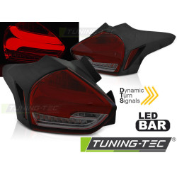 FORD FOCUS 3 15-18 HATCHBACK RED SMOKE SEQ LED