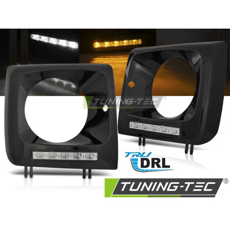 Lighting HEADLIGHTSLED DRL BLACK fits MERCEDES W461,W463 01-12 | races-shop.com