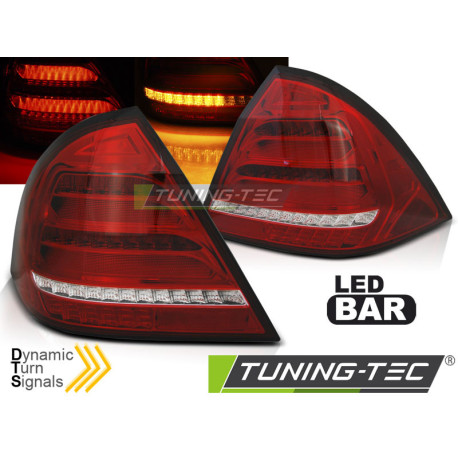 Lighting MERCEDES W203 SEDAN 04-07 RED WHITE LED BAR | races-shop.com