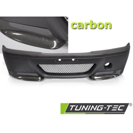Body kit and visual accessories FRONT BUMPER CSL LOOK CARBON fits BMW M3 E46 99-07 | races-shop.com