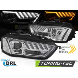 HEADLIGHTS LED CHROME SEQ fits AUDI A4 B8 12-15