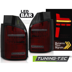 LED BAR TAIL LIGHTS RED SMOKE SEQ fits VW T6.1 20- OEM BULB